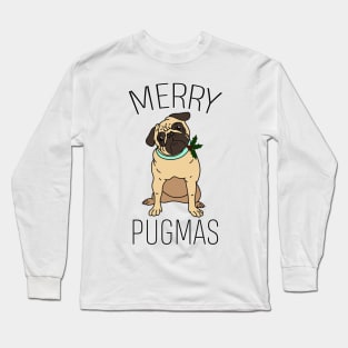 Merry Pugmas Christmas Pug Long Sleeve T-Shirt